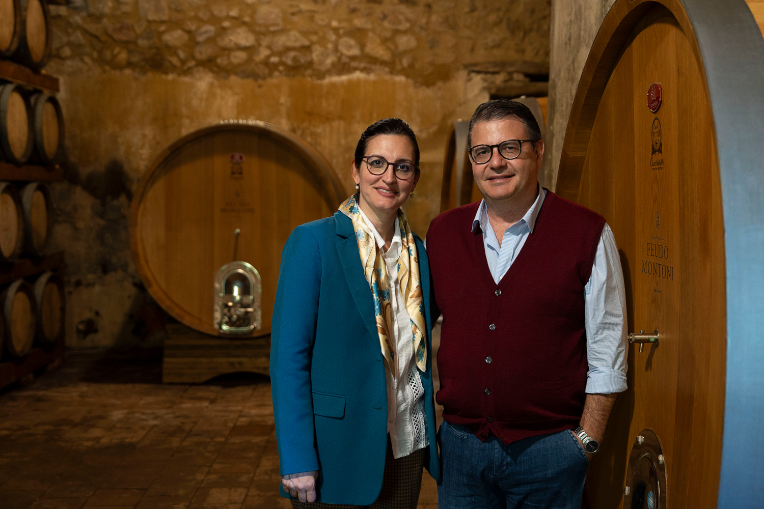 Fabio Sireci and Melissa Muller from Feudo Montoni: image credit Alfio Garozzo Fabio Sireci and Melissa Muller